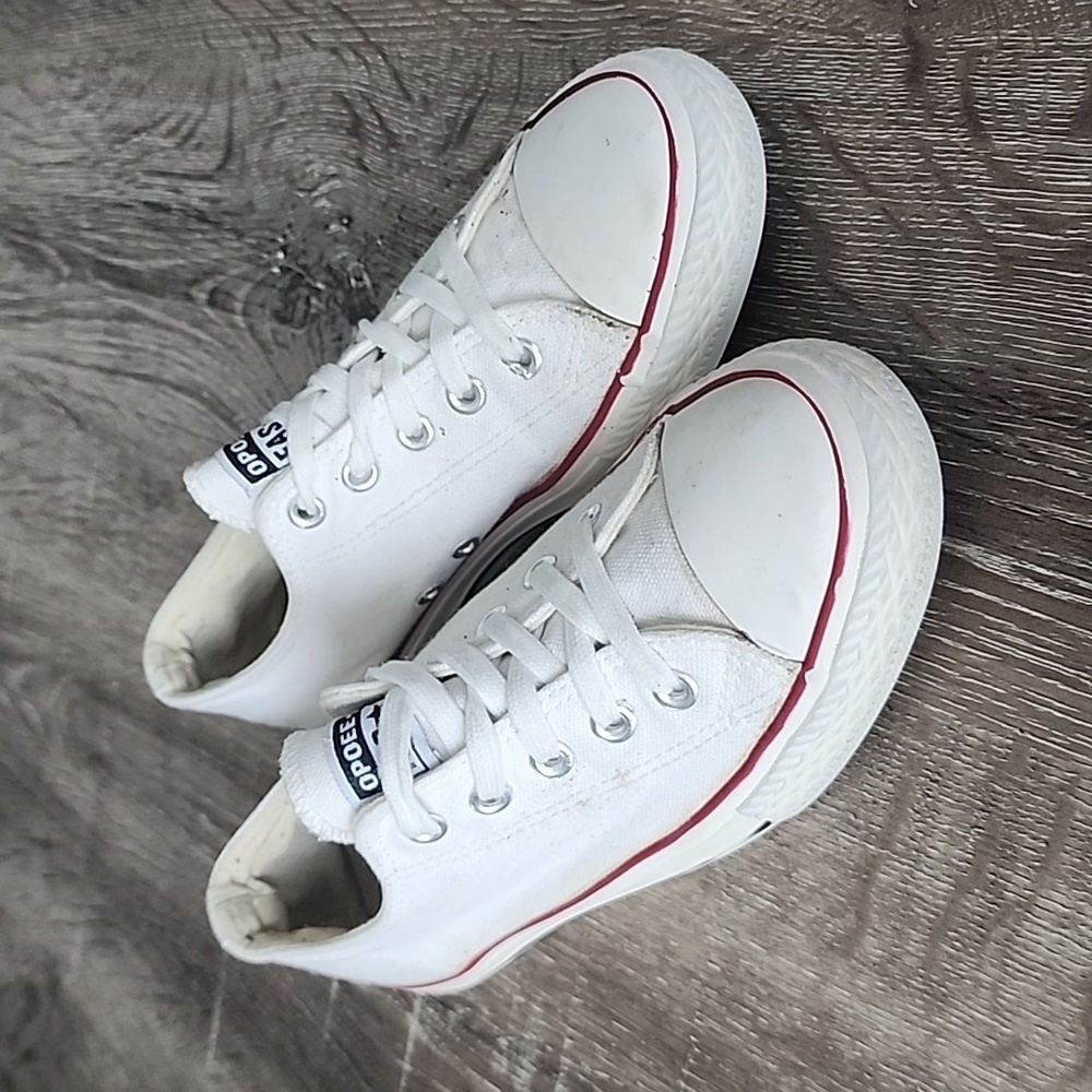 OPOEE Kids Fashion Low Top Canvas Casual Sneakers (Kid's 4 / Women's 5.5)